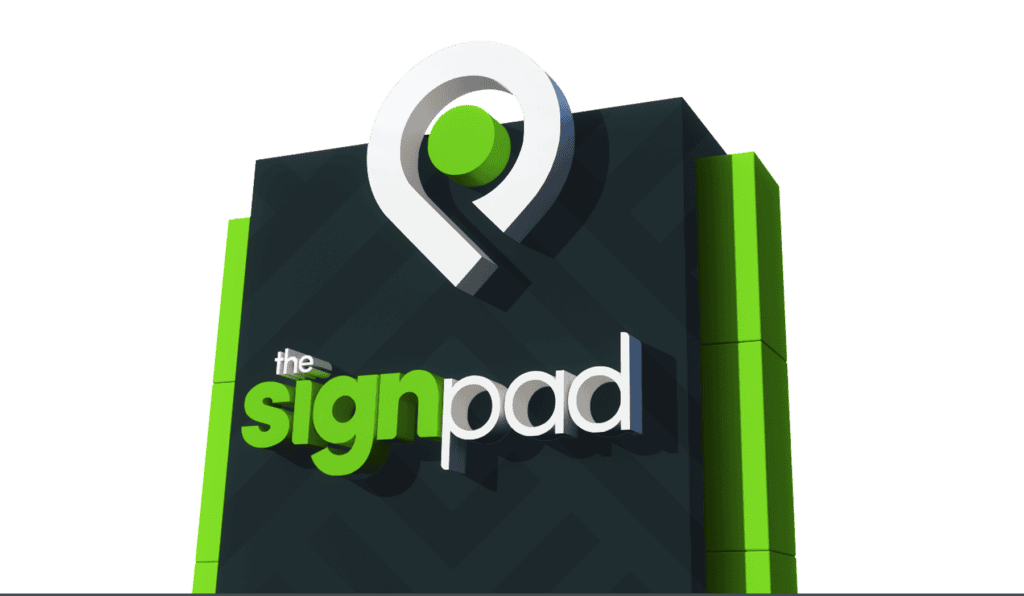 Illuminated pylon sign by The Sign Pad Victoria BC