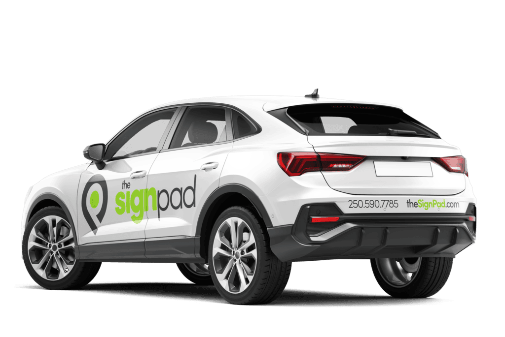 SUV decals and lettering by The Sign Pad Victoria BC