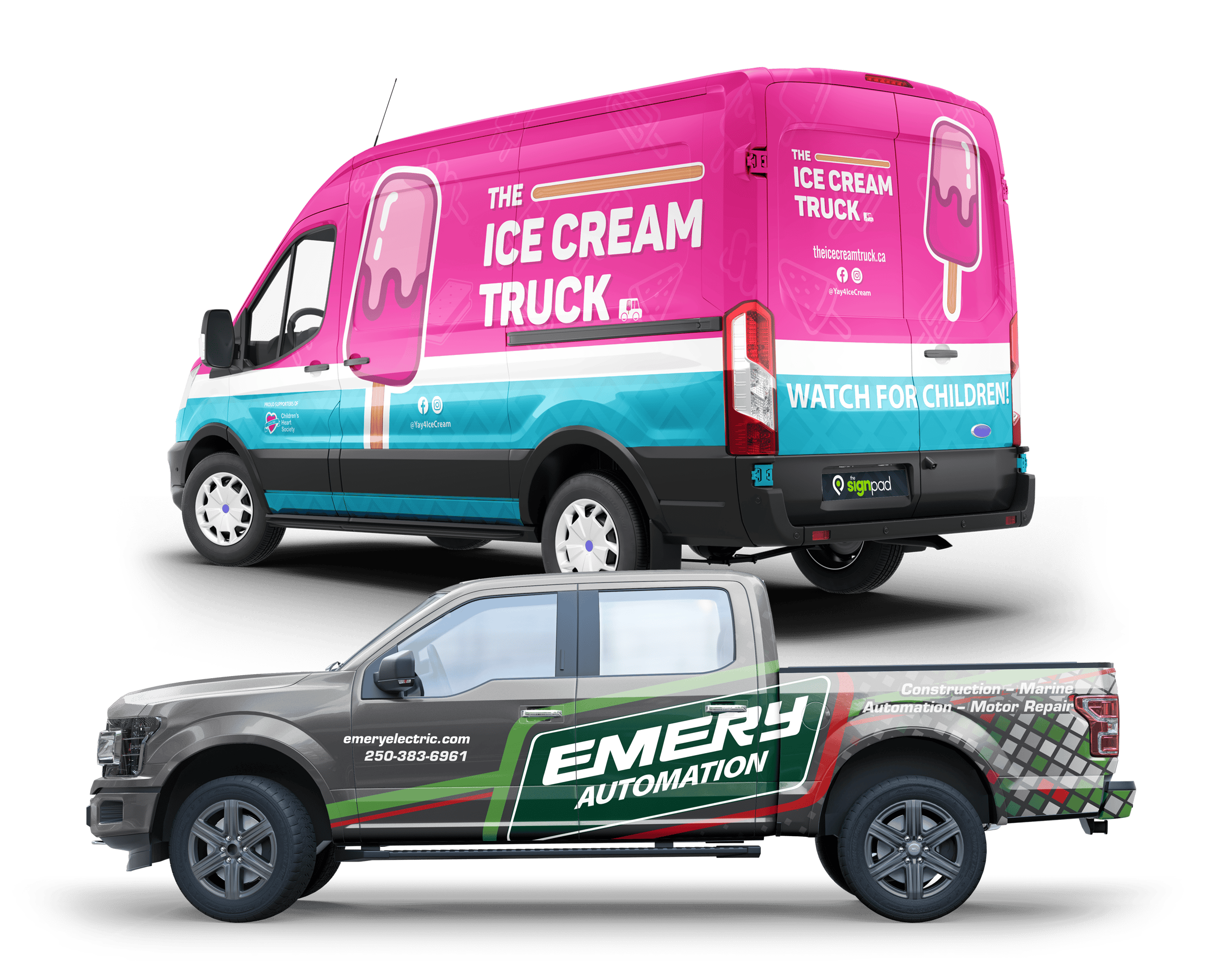 Custom vehicle wrap designs by The Sign Pad Victoria