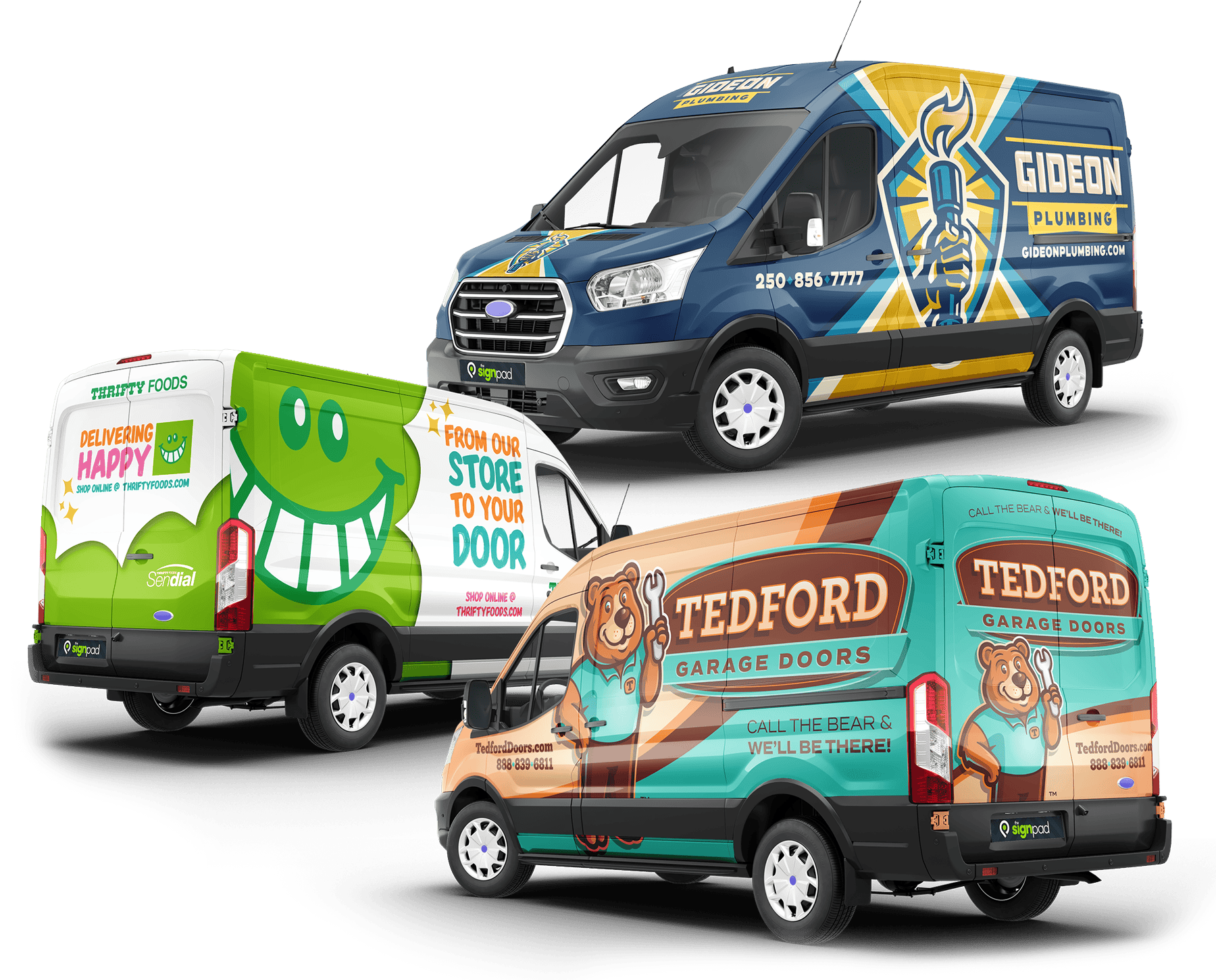 Vehicle wraps and fleet branding by The Sign Pad Victoria BC