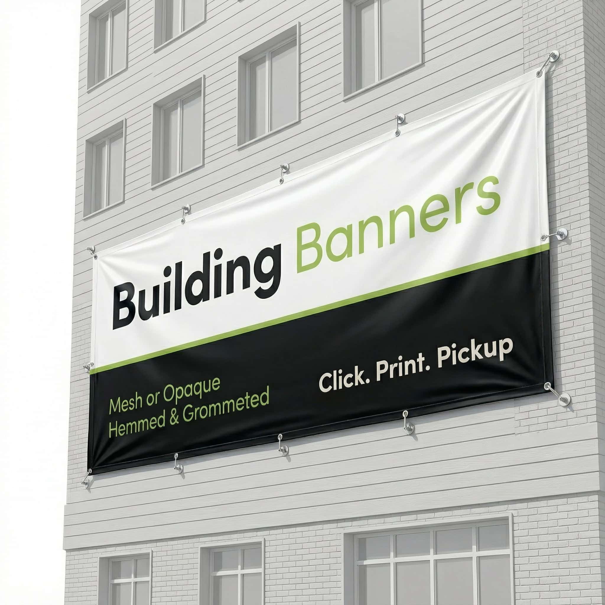 Large building banner by The Sign Pad Victoria BC