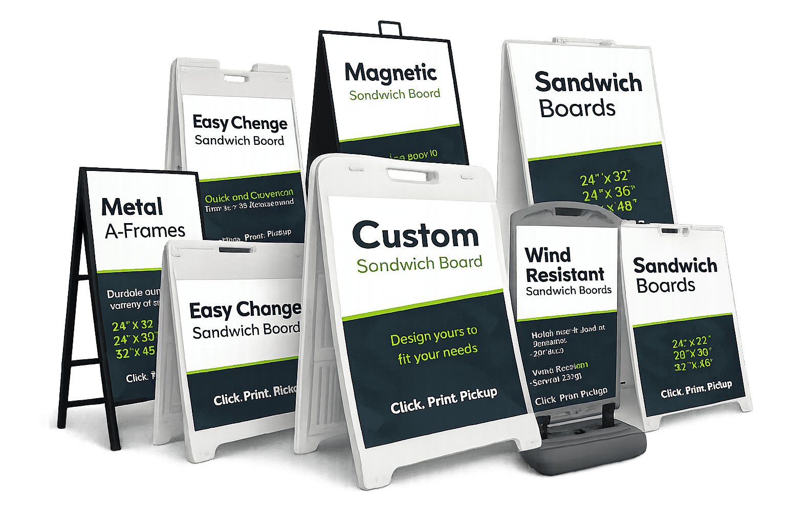 Custom sign options by The Sign Pad Victoria BC