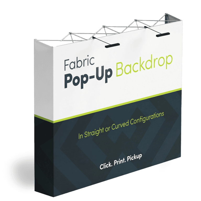 Fabric backdrop display by The Sign Pad Victoria BC