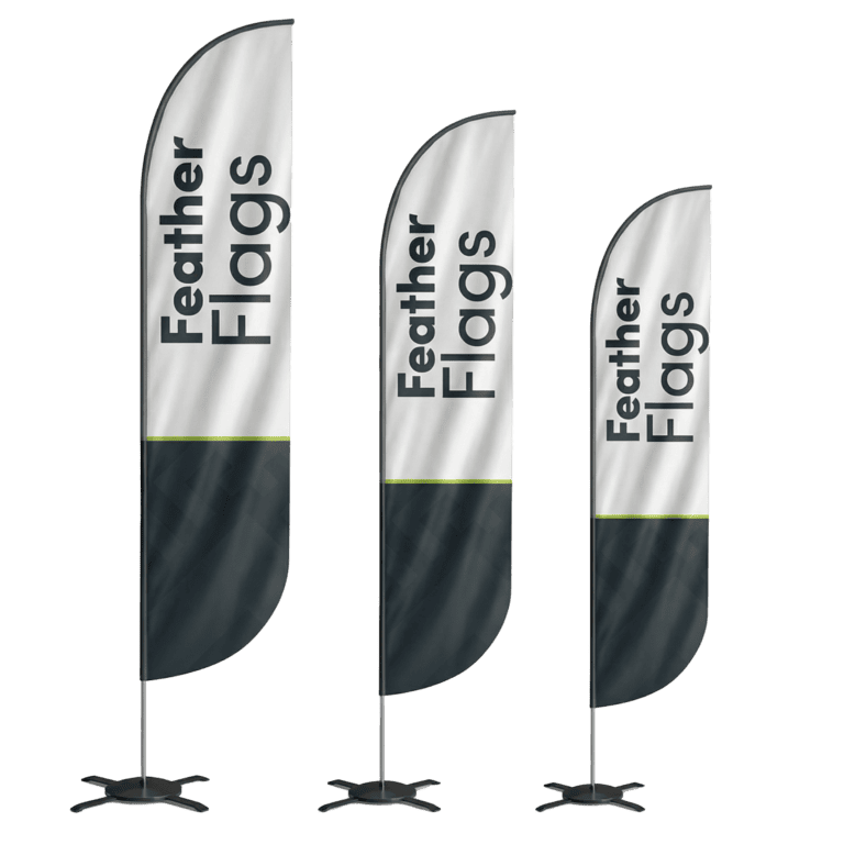 Feather flag by The Sign Pad Victoria BC