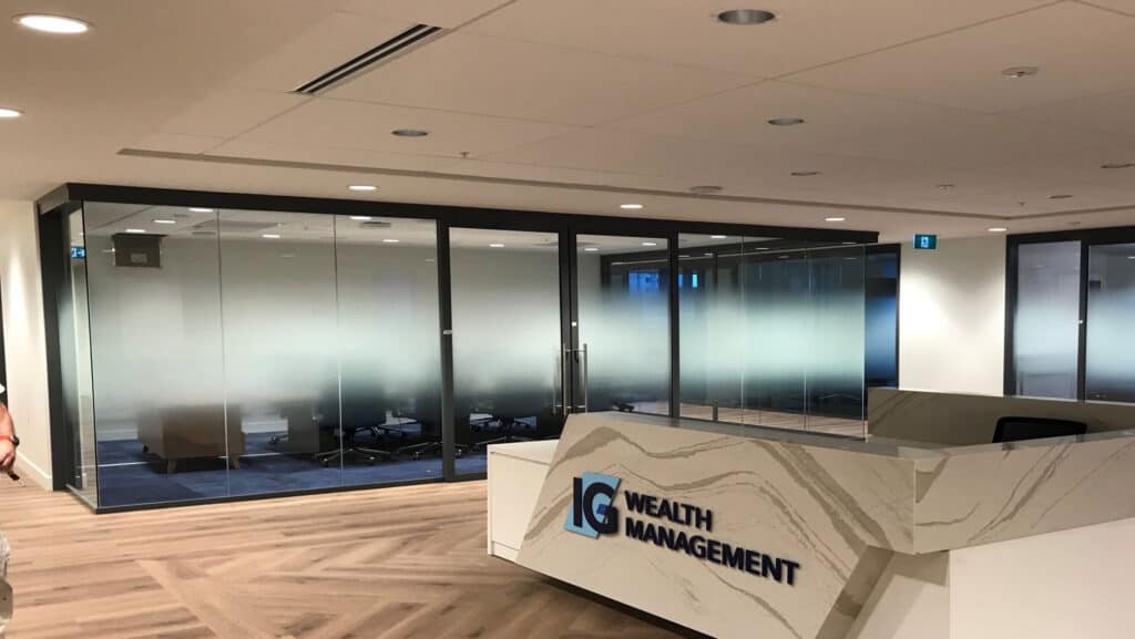 IG Wealth Management office privacy film by The Sign Pad Victoria