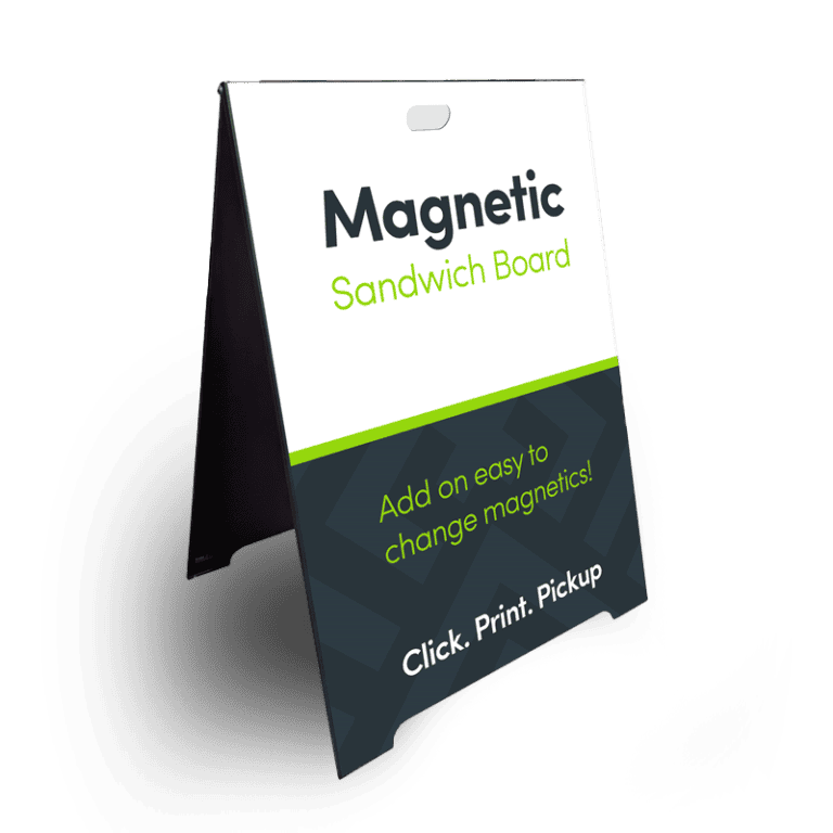 Magnetic sandwich board sign by The Sign Pad Victoria BC