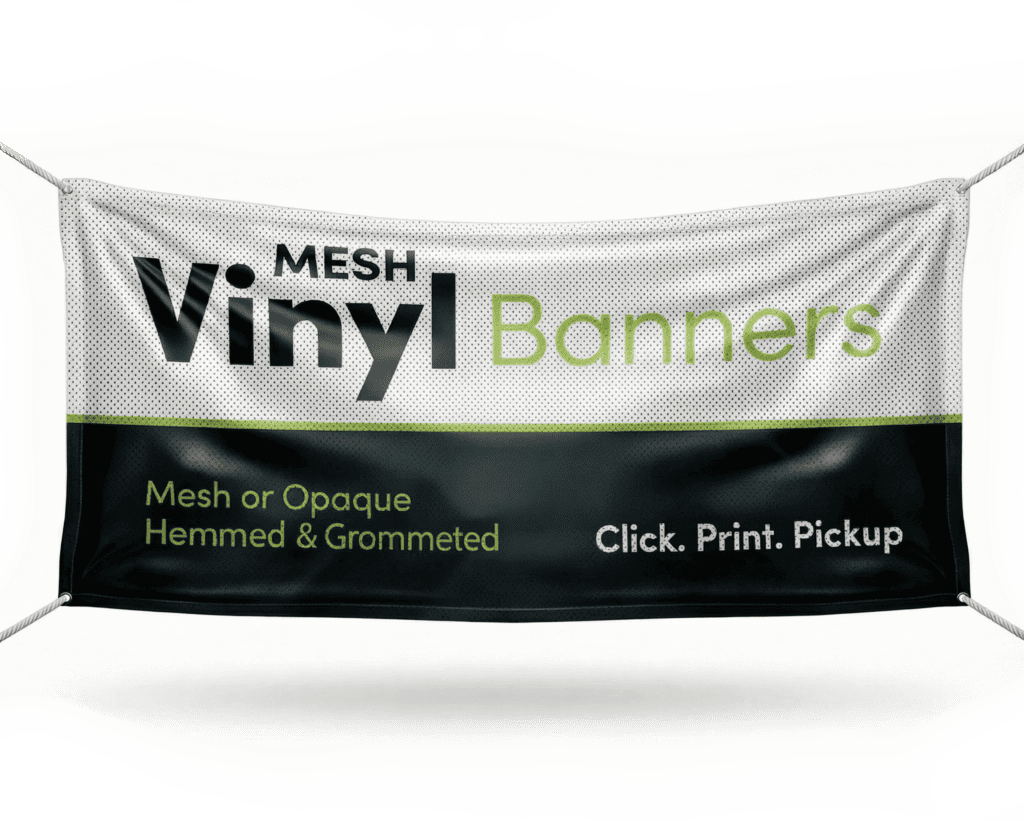 Mesh banner signage by The Sign Pad Victoria BC