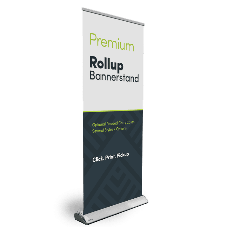 Premium retractable banner stand by The Sign Pad Victoria BC