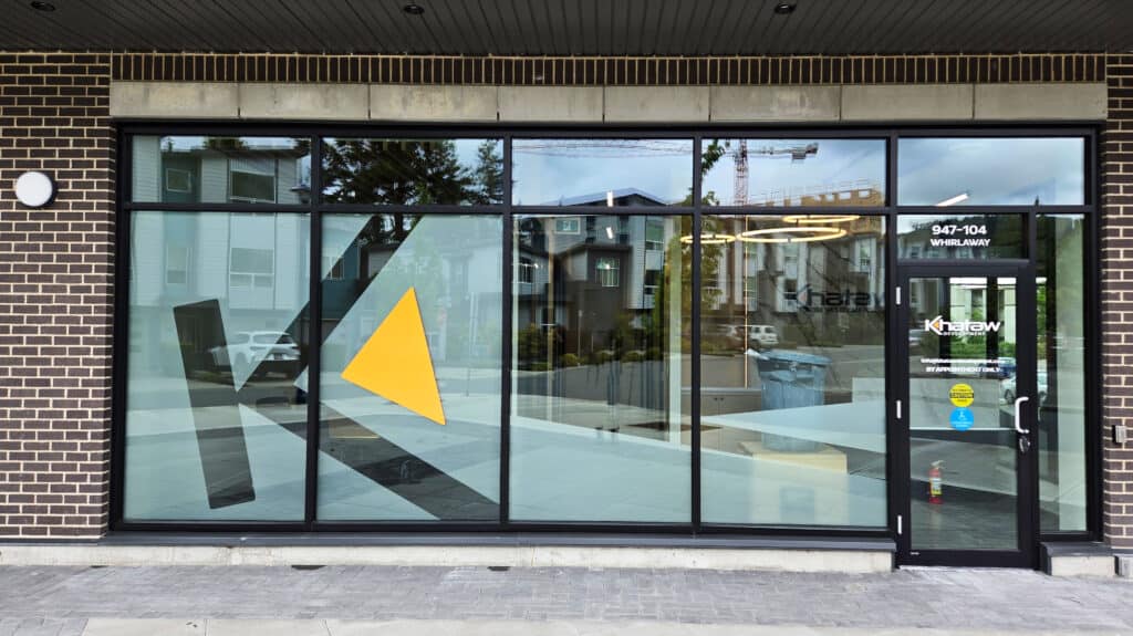 Privacy window film by The Sign Pad Victoria BC