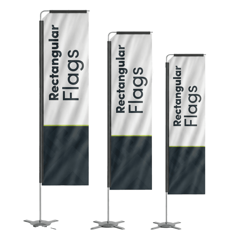 Rectangular flag by The Sign Pad Victoria BC