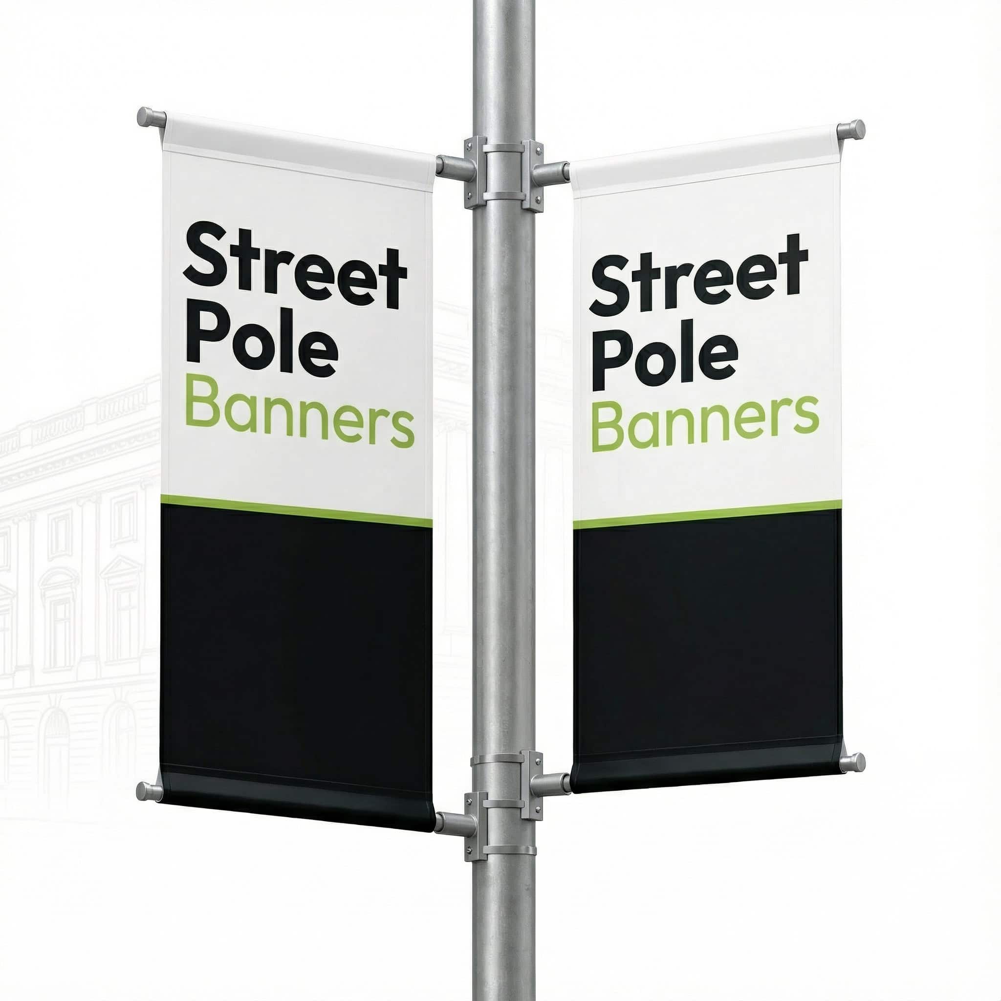 Street pole banners by The Sign Pad Victoria BC