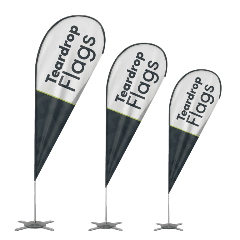 Teardrop flag by The Sign Pad Victoria BC