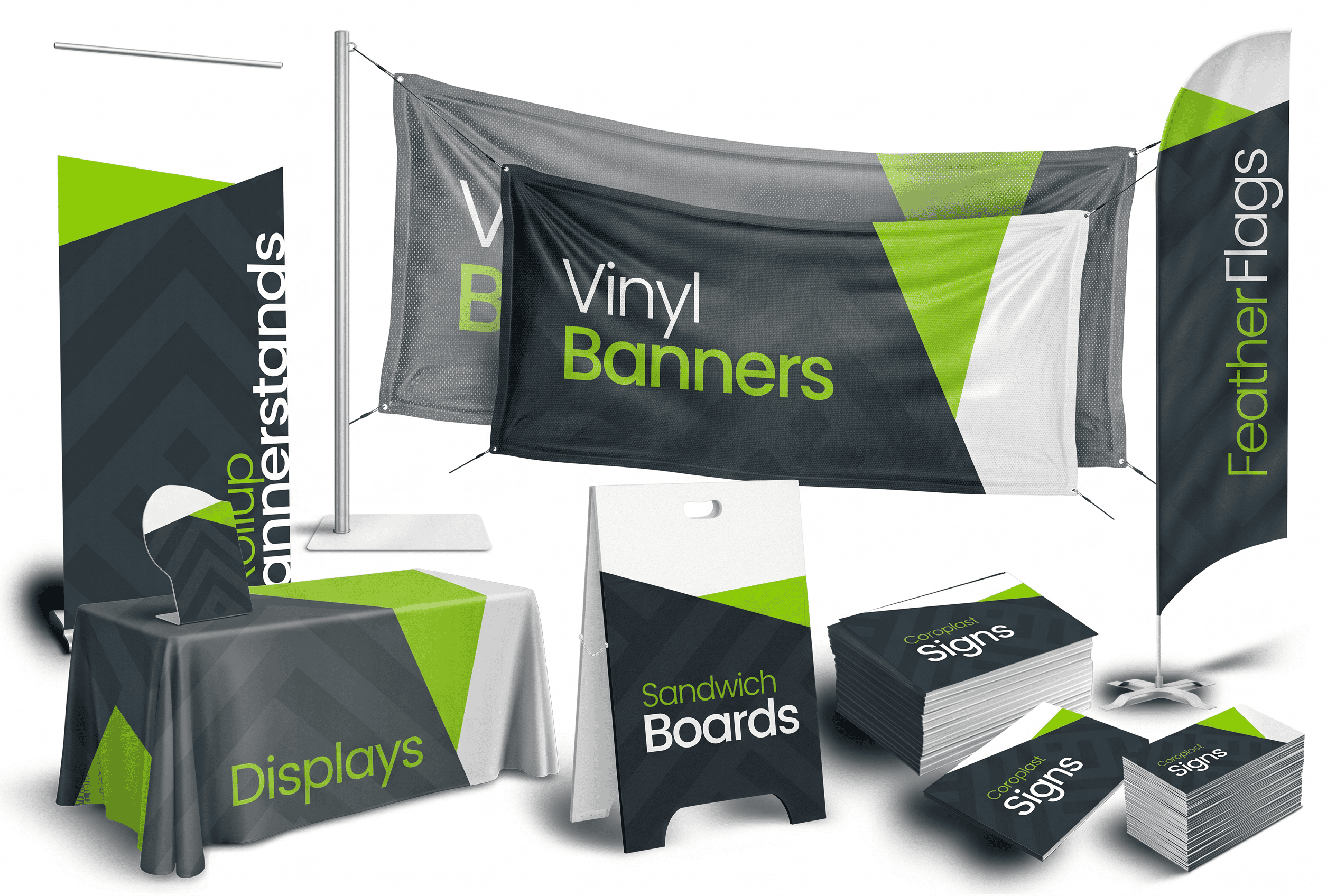 Custom vinyl banners and signs for trade shows and events.