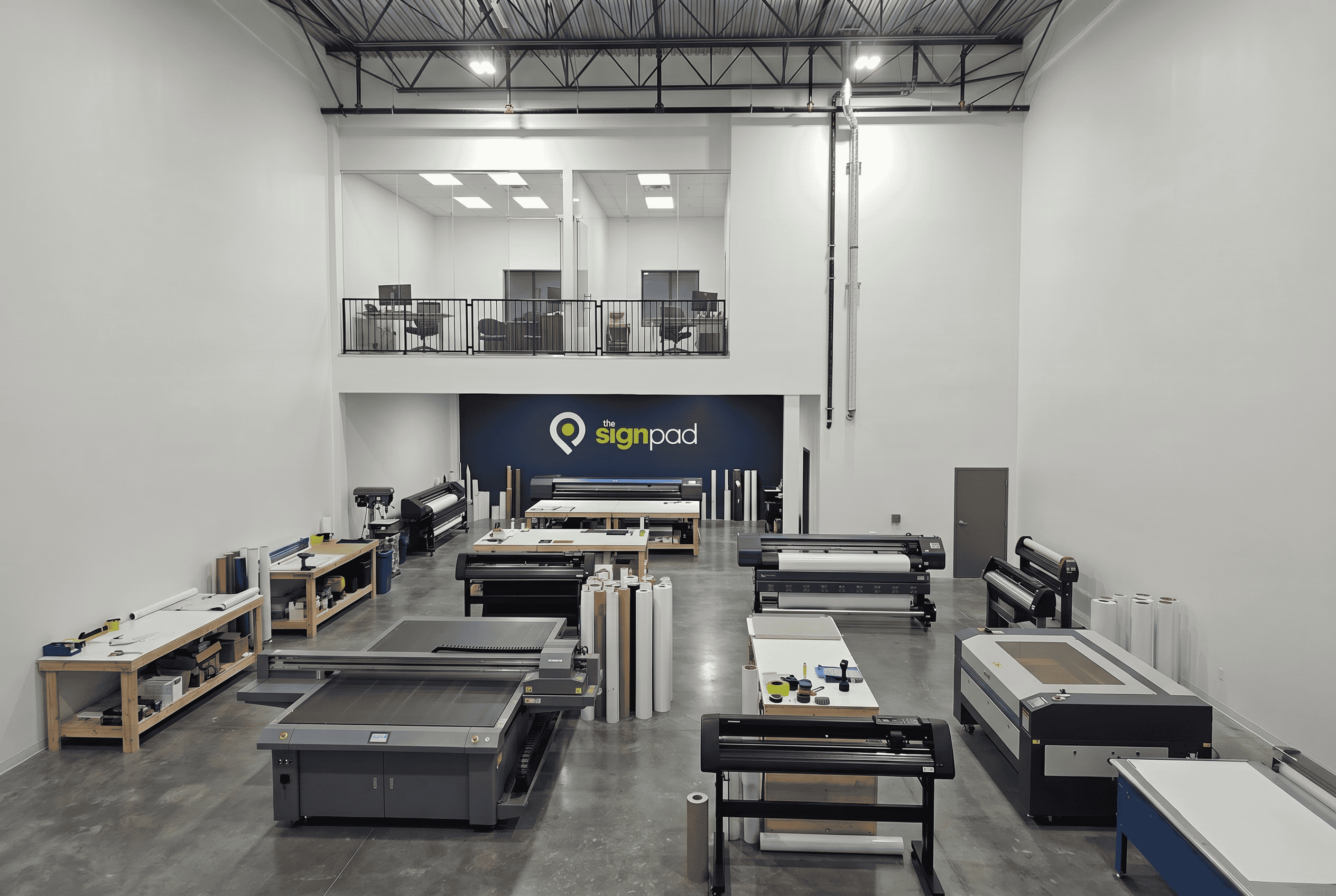 The Sign Pad shop floor