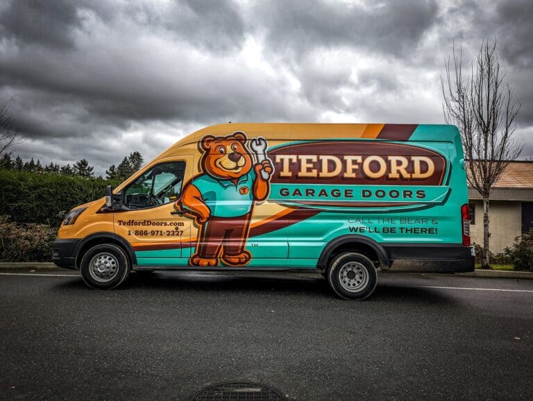 Tedford Garage Doors full van wrap - Vehicle Wraps - The Sign Pad Victoria BC
