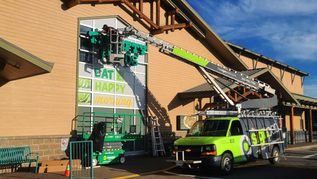 Sign pad used for creating custom signs and vehicle wraps in Victoria.