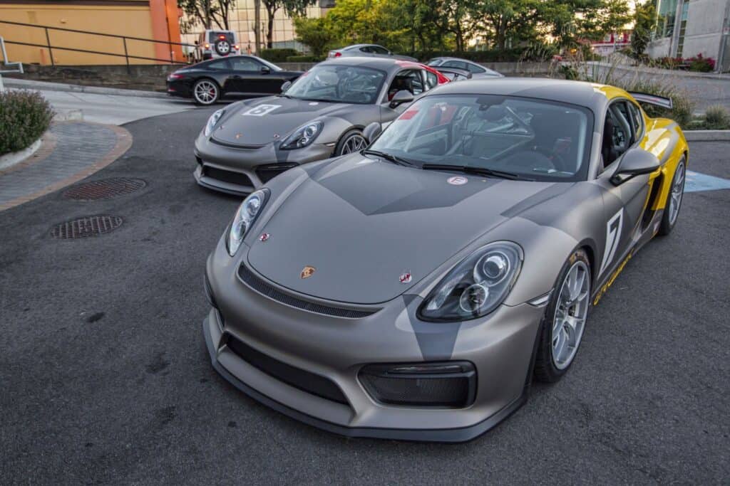 Luxury Porsche sports car with sleek design and advanced features.