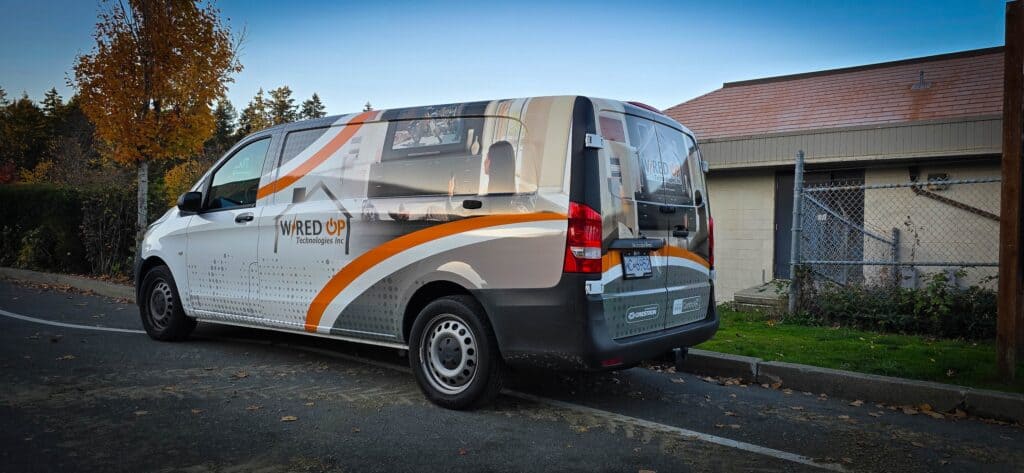 Vehicle wrap featuring the Sign Pad branding in Victoria.