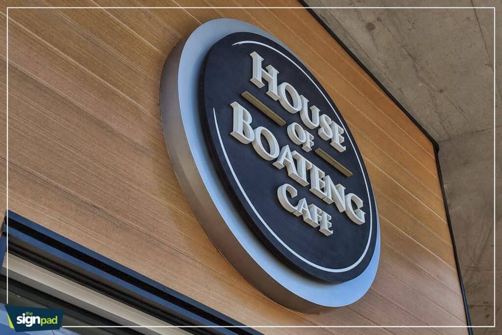 House of Boarding Gate sign for airport or travel-related business.