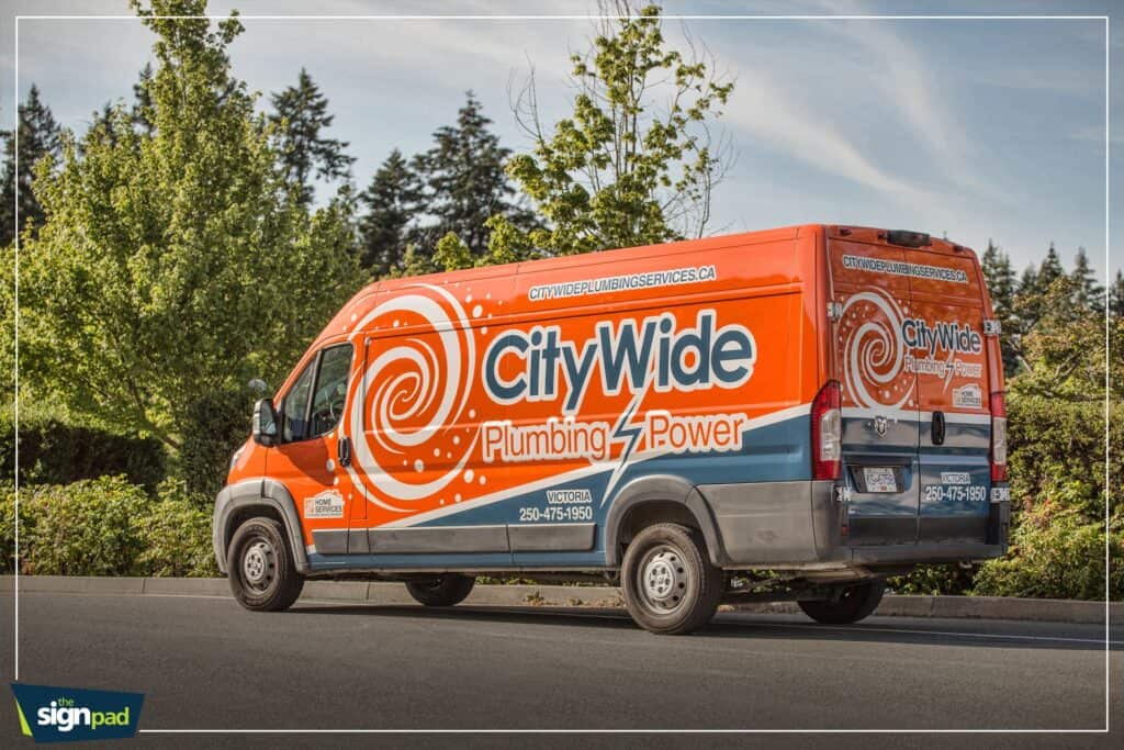 CityWide Plumbing & Power service van with custom signage.