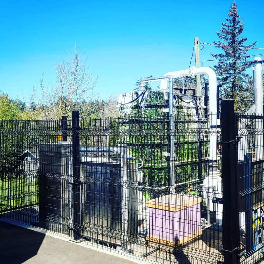 Industrial piping and equipment at a facility in Victoria.