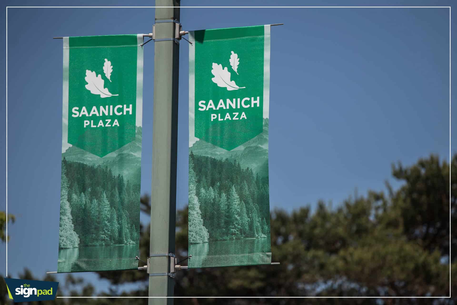 Saanich Plaza signage by The Sign Pad in Saanich BC