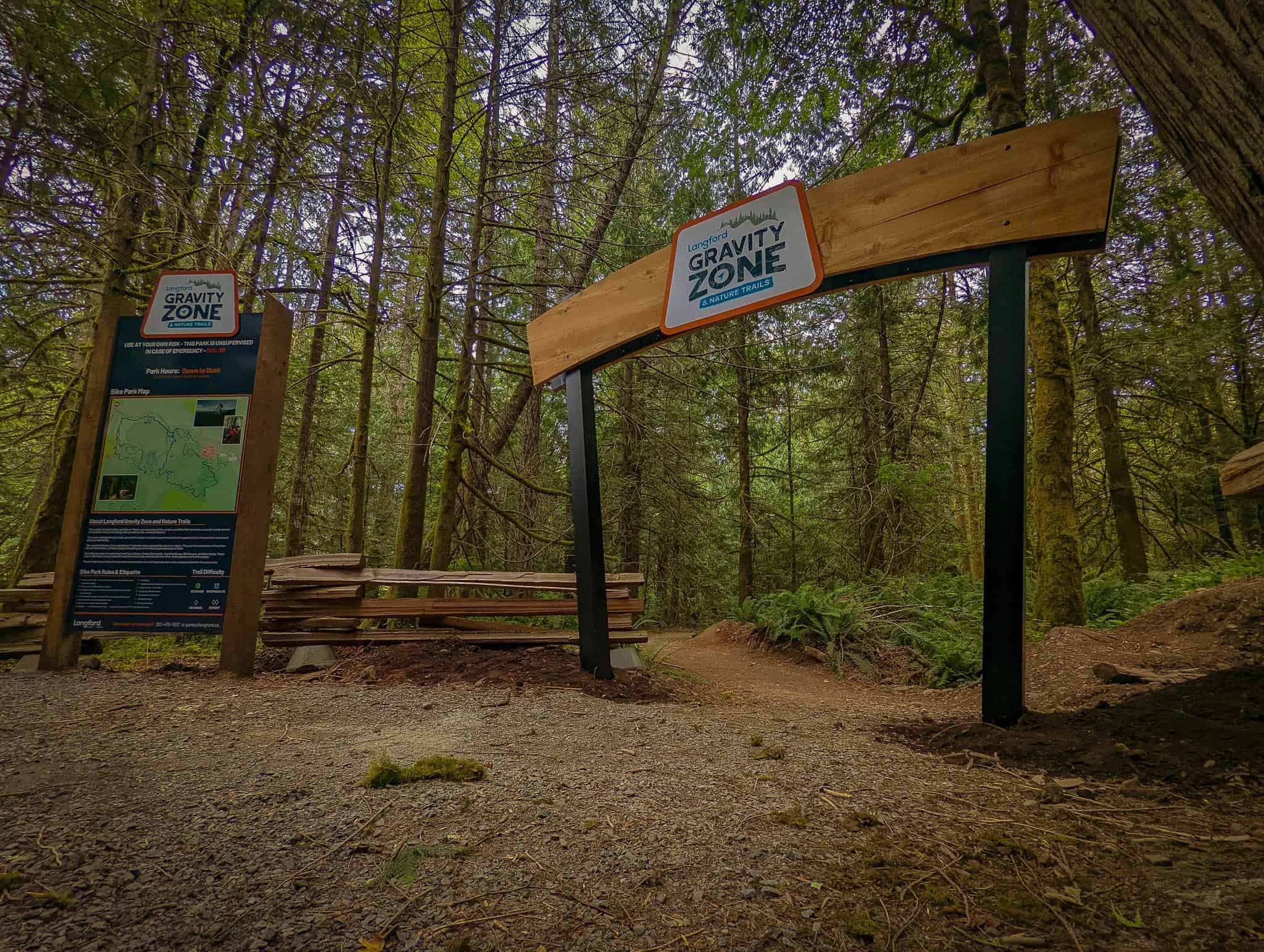 Jordie Lunn Bike Park signage by The Sign Pad in Langford BC