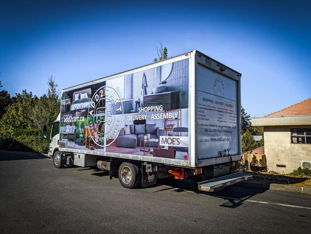 Enhanced vehicle advertising for The Sign Pad in Victoria.