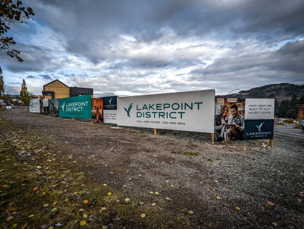 Custom signs and vehicle wraps for Lakepoint District in Victoria.