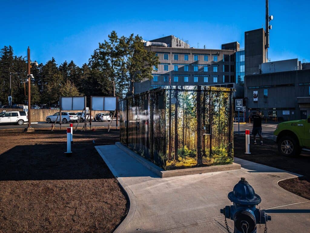 Sign Pad for public information and safety instructions.