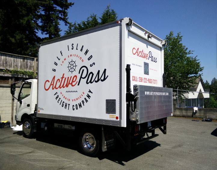 Active Pass custom vehicle wrap.