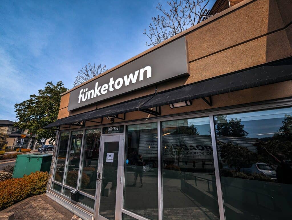Custom Signage for Funketown Storefront.