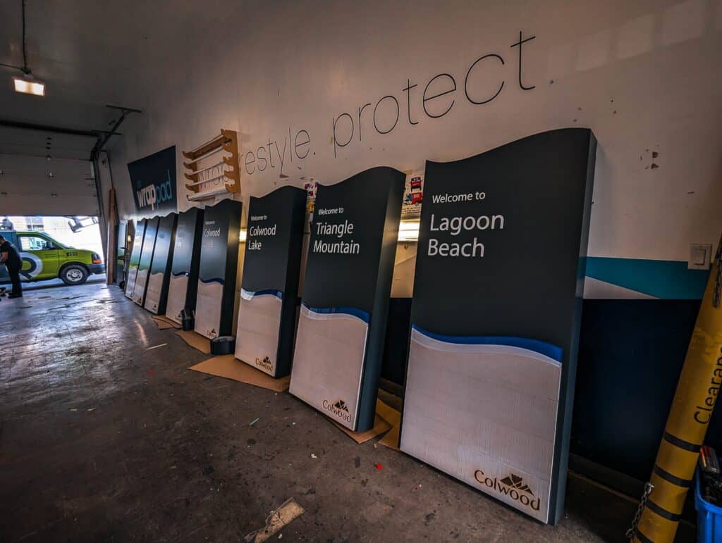 Custom signs and vehicle wraps in Victoria for branding and advertising.