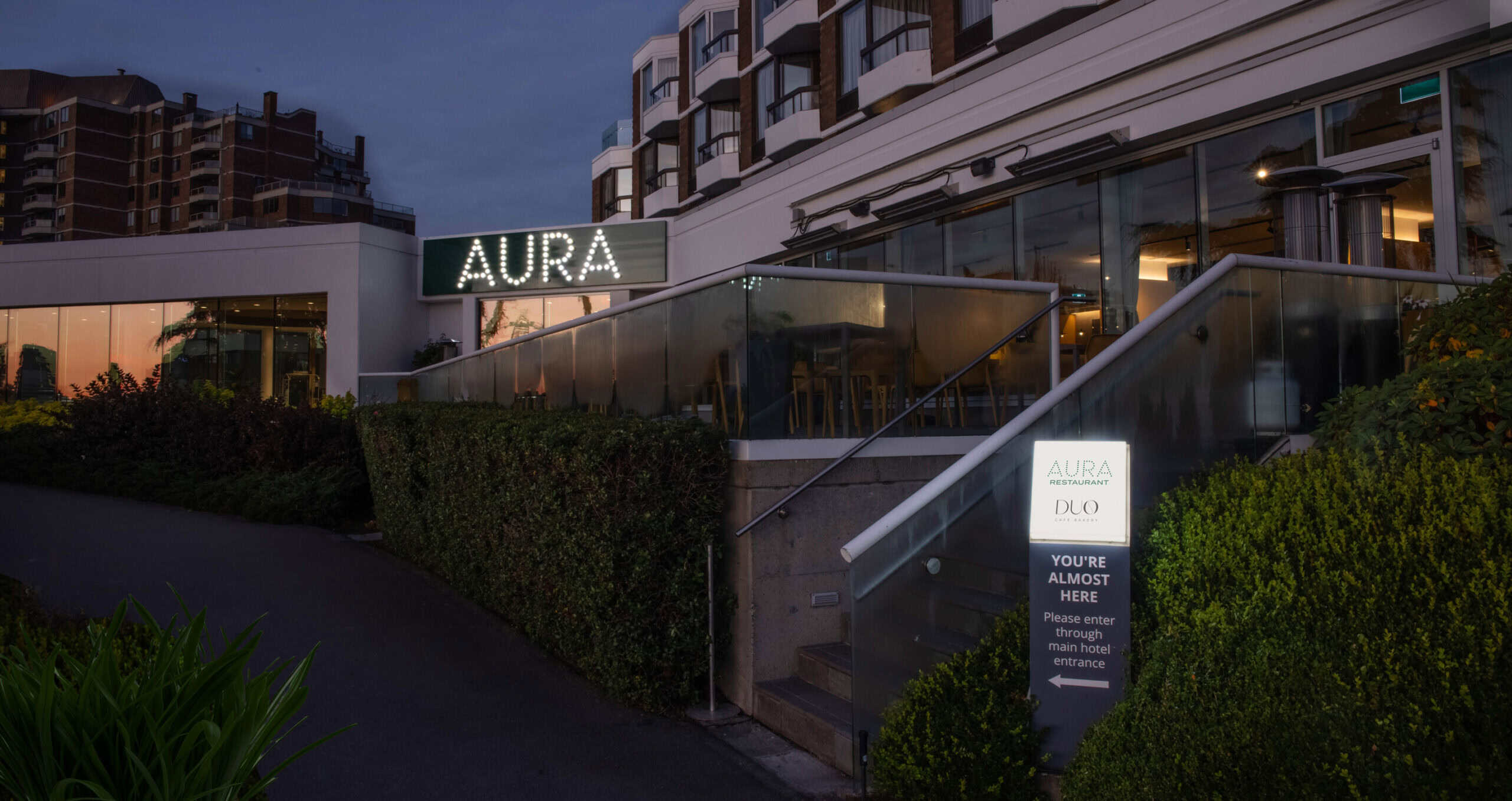 Aura Restaurant — Exterior