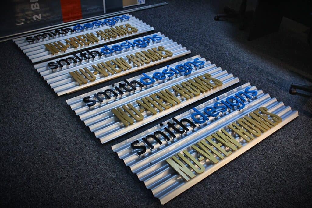 Custom sign letters for vehicle wraps and signage in Victoria.