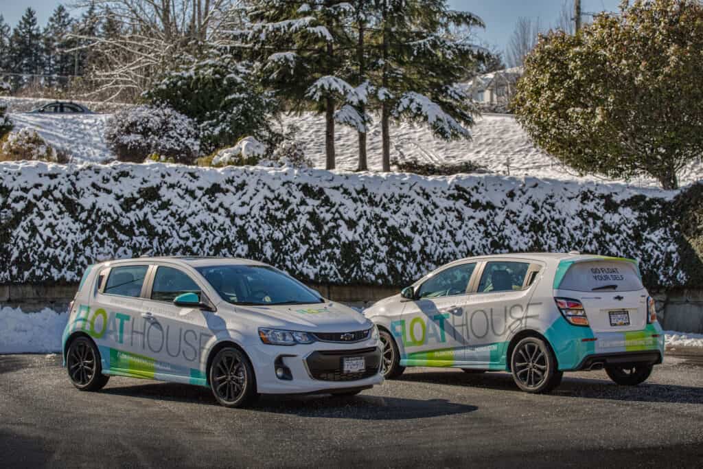 Vehicle wraps for local businesses in Victoria, showcasing custom signage and branding solutions.